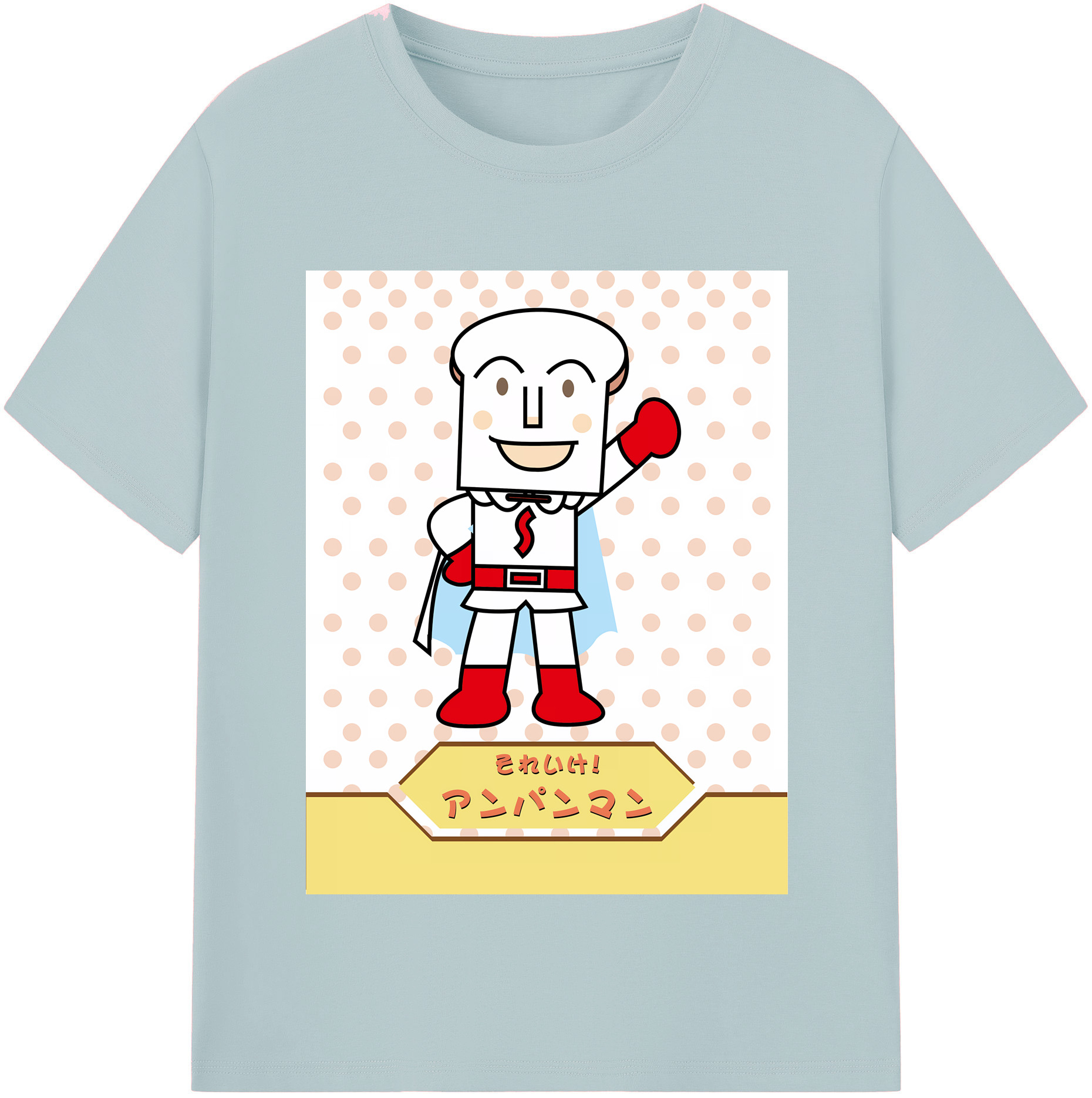 （画像用） アンパンマン Anpanman 綿100％半袖Tシャツ（フロントプリント）